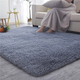 Silky Fluffy Carpet Modern Home Decor Long Plush Shaggy Rug