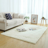 Silky Fluffy Carpet Modern Home Decor Long Plush Shaggy Rug