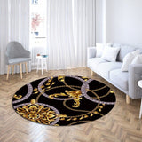 Baroque Chain Light Luxury Round Carpet Home Decor