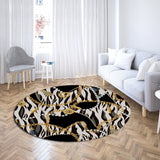 Baroque Chain Light Luxury Round Carpet Home Decor