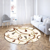 Baroque Chain Light Luxury Round Carpet Home Decor