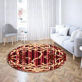 Baroque Chain Light Luxury Round Carpet Home Decor