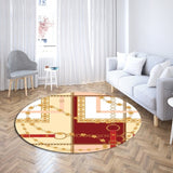 Baroque Chain Light Luxury Round Carpet Home Decor