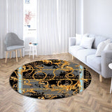 Baroque Chain Light Luxury Round Carpet Home Decor