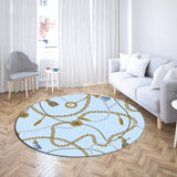 Baroque Chain Light Luxury Round Carpet Home Decor