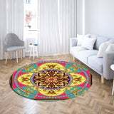 Baroque Chain Light Luxury Round Carpet Home Decor