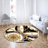 Baroque Chain Light Luxury Round Carpet Home Decor