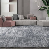 Geometric Gray Carpets & Shaggy Rug Sofa Soft Fluffy Carpet