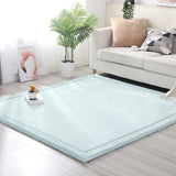 Flannel Thick Non-Slip Carpet Mat Solid Simple Short Pile Rug