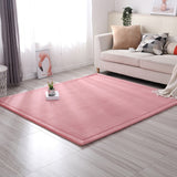 Flannel Thick Non-Slip Carpet Mat Solid Simple Short Pile Rug