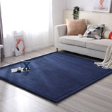 Flannel Thick Non-Slip Carpet Mat Solid Simple Short Pile Rug