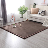 Flannel Thick Non-Slip Carpet Mat Solid Simple Short Pile Rug