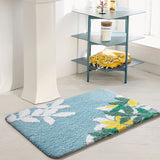 Bathroom Mat Nordic Fluffy Carpet & Rug Bathroom Floor Floral