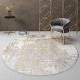 Modern Nordic Soft Round Carpets for Living Room, Bedroom Abstract Rug