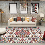 Retro Flower Living Room Carpet & Moroccan Bedroom Carpet