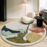 Nordic Style Abstract Patten 3D Pattern Wool Rugs