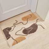 Bathroom Floor Mats & Flocking Toilet Door Rugs