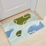 Bathroom Floor Mats & Flocking Toilet Door Rugs