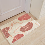 Bathroom Floor Mats & Flocking Toilet Door Rugs