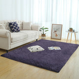 Silky Fluffy Carpet Modern Home Decor Long Plush Shaggy Rug