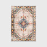 Persian Style Bedroom Bedside Area Rugs Retro Geometric Floral Printed