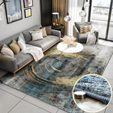 Nordic Abstract Living Room Carpet & Brief Bedroom Thick Lamb Velvet