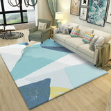 Nordic Abstract Living Room Carpet & Brief Bedroom Thick Lamb Velvet