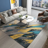 Nordic Abstract Living Room Carpet & Brief Bedroom Thick Lamb Velvet