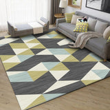 Nordic Abstract Living Room Carpet & Brief Bedroom Thick Lamb Velvet