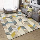 Nordic Abstract Living Room Carpet & Brief Bedroom Thick Lamb Velvet