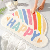 Bathroom Mat Simple Rainbow