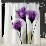 Floral Bathmat and Shower Curtain Set Shower Curtain Hooks Bath Rugs