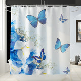 Floral Bathmat and Shower Curtain Set Shower Curtain Hooks Bath Rugs