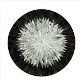 Decoration Round Shaped Cowhide Rug And Cow Carpet For Living Room