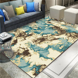 Modern Abstract Living Room & Floor Mat Carpet Geometric Style