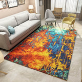 Modern Abstract Living Room & Floor Mat Carpet Geometric Style