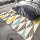 Modern Abstract Living Room & Floor Mat Carpet Geometric Style