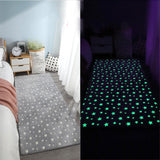 Luminous Carpet for Living Room Plush Rug Children Bedroom Floor Mat