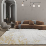 Geometric Gray Carpets & Shaggy Rug Sofa Soft Fluffy Carpet