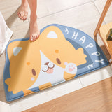 Cartoon Flannel Welcome Entrance Doormats Carpets