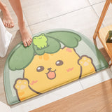 Cartoon Flannel Welcome Entrance Doormats Carpets