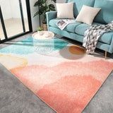 Decoration Abstract Pattern Pink Rug for Living Room