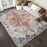 Persian Carpet Retro Area Rug Anti-Slip Bedroom Decor Ethnic Carpets