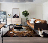 Decorative Cowhide Patchwork Rug And Cow Skin Carpet For Living Room