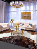 Decorative Cowhide Patchwork Rug And Cow Skin Carpet For Living Room