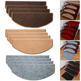 15pcs/Set Self-Adhesive Stair Pads Anti-Slip Rugs Safety Mute Floor Mats