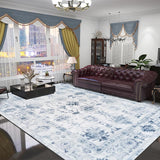 Floral Style For Living Room Carpet, Bedroom Lamb Velvet Rug