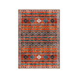 Retro Carpets for Living Room Rug Dark Orange Bedroom Decoration