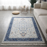 Moroccan Retro Living Room Carpet Ethnic Tassel Bedroom Rug Modern Concise