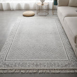 Moroccan Retro Living Room Carpet Ethnic Tassel Bedroom Rug Modern Concise